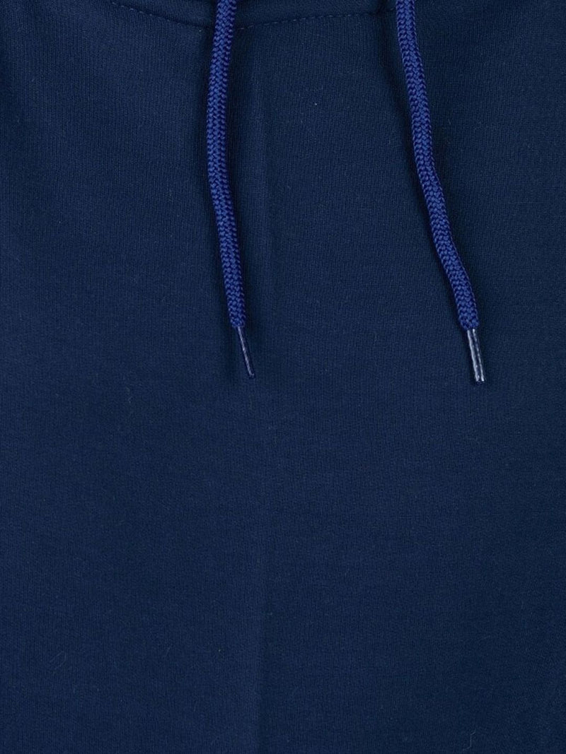 Women's Hooded Fleece Pullover Sweatshirt — Navy Blue — Quality Craftsmanship Anatomy
