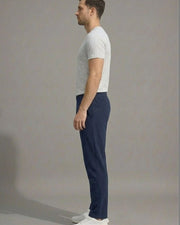 Men Regular Fit Rapid-Dry Training Track Pants — Navy Blue — Thumbnail 4