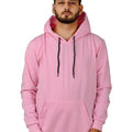 Men's Hooded Long Sleeves Sweatshirt — Pink