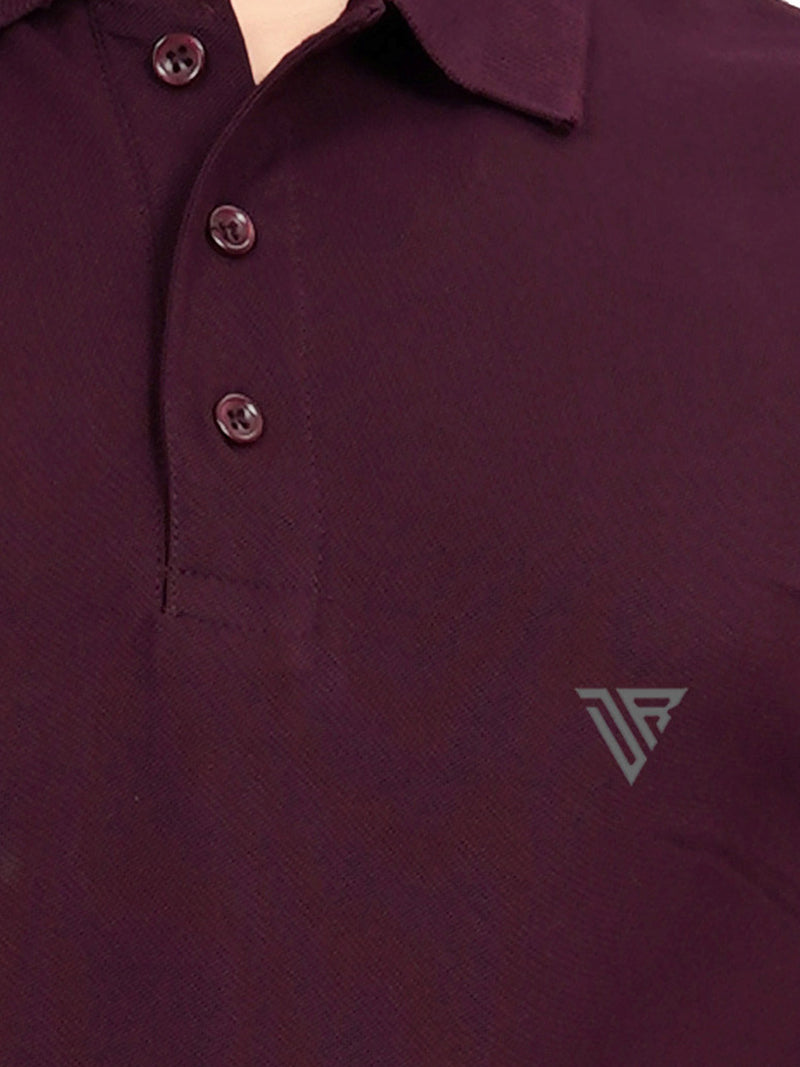 Men's Polo Collar T-Shirt — Charcoal Black — Quality Craftsmanship Anatomy
