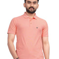 Men's Polo Collar Regular -Fit T-Shirt — Peach
