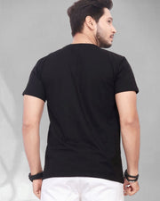 Men Pure Cotton Pockets T-shirt — Black — Thumbnail 5