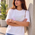 Women's Printed T-Shirt — White