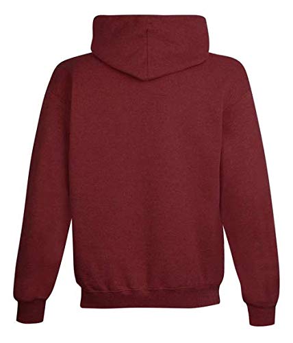 More & More Unisex Regular Cotton Fleece Hoodie — Maroon — Quality Craftsmanship Anatomy