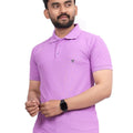 Men's Polo Collar Regular -Fit T-Shirt — Lavender