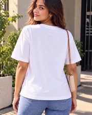 Women's Printed T-Shirt — White — Thumbnail 5