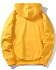 More & More Unisex Regular Cotton Fleece Hoodie — Yellow — Thumbnail 2