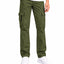 Men's Cotton Multi-Pocket Utility Cargo Pants — Olive