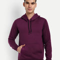 Unisex Hooded Fleece Sweatshirt — Burgundy