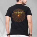 Men's Shubh Deepavali Gold Mandala Graphic Cotton T-Shirt