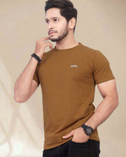 Men Pure Cotton Pockets T-shirt — Brown — Thumbnail 7