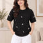 Women's Printed T-Shirt — Black
