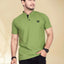 Men's Mandarin Collar Pockets T-Shirt — Green