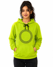 Women's Luxury Rhinestone Geometric Circle Pullover Hoodie Long Sleeve Casual Fleece Sweatshirt with Pocket — Thumbnail 1