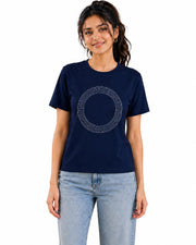 Women’s Casual Round Neck Rhinestone T-Shirt — Thumbnail 8