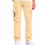 Men's Cotton Multi-Pocket Utility Cargo Pants — Camel