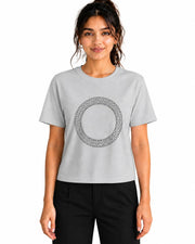 Women’s Casual Round Neck Rhinestone T-Shirt — Thumbnail 5