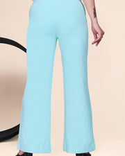 Women's Stretch Bell Bottom Flared Pants — Sky blue — Thumbnail 5