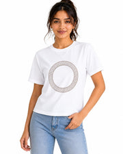 Women’s Casual Round Neck Rhinestone T-Shirt — Thumbnail 11