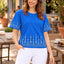 Women's Printed T-Shirt — Blue