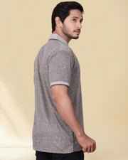 Men Printed Polo Collar T-shirt — Multi — Thumbnail 2