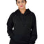 Women's Hooded Pullover Fleece Sweatshirt — Black