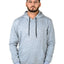 Unisex Hooded Long Sleeves Sweatshirt — Grey Melange
