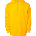 More & More Unisex Regular Cotton Fleece Hoodie — Yellow