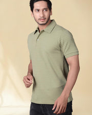 Men's Regular Fit Polo T-Shirt | Half Sleeve | Lightweight Polyester | Pista — Thumbnail 3