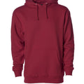 More & More Unisex Regular Cotton Fleece Hoodie — Maroon