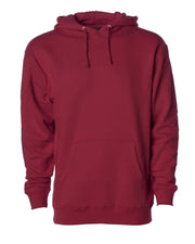 More & More Unisex Regular Cotton Fleece Hoodie — Maroon — Thumbnail 1