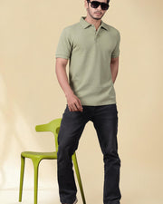 Men's Regular Fit Polo T-Shirt | Half Sleeve | Lightweight Polyester | Pista — Thumbnail 5