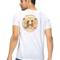 Sibling Love Raksha Bandhan Celebration Graphic Cotton T-Shirt — White