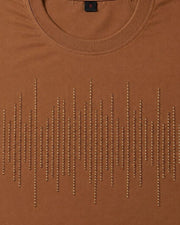 Women Pure Cotton T-shirt — Brown — Thumbnail 3