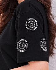 Women's Printed T-Shirt — Black — Thumbnail 4