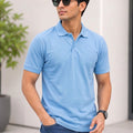 Men's Polo Collar T-Shirt — Blue