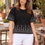 Women's Printed T-Shirt — Black