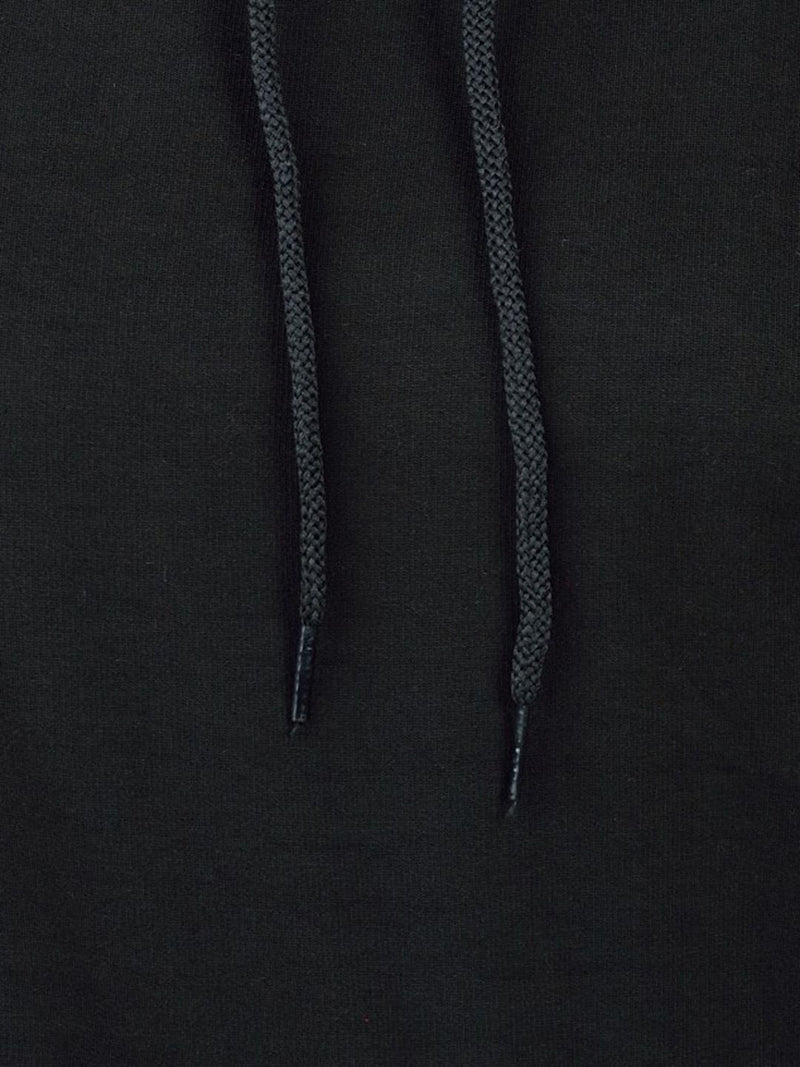 Women's Hooded Pullover Fleece Sweatshirt — Black — Quality Craftsmanship Anatomy