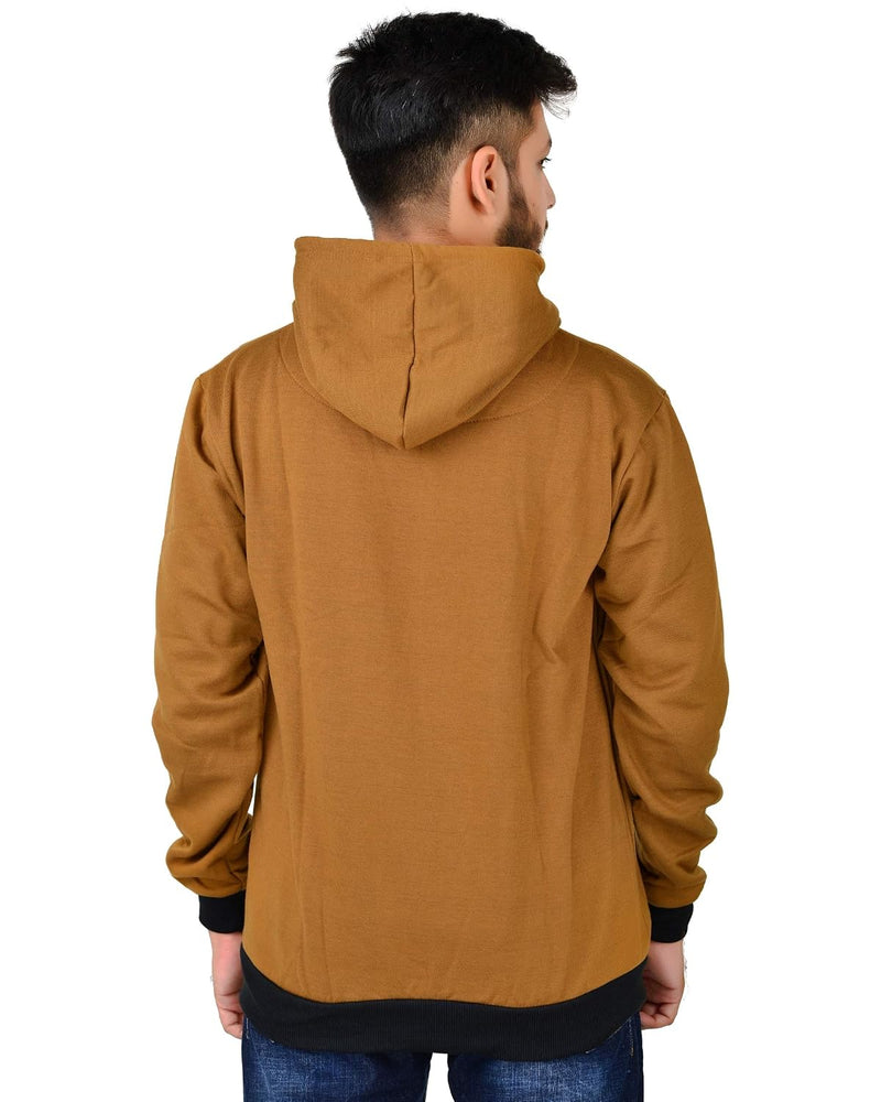 More & More Unisex Regular Cotton Fleece Hoodie — Brown — Quality Craftsmanship Anatomy