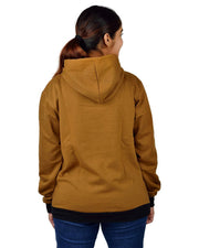 More & More Unisex Regular Cotton Fleece Hoodie — Brown — Thumbnail 5