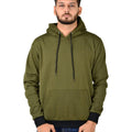 More & More Unisex Regular Cotton Fleece Hoodie — Olive