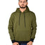 More & More Unisex Regular Cotton Fleece Hoodie — Olive