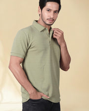 Men's Regular Fit Polo T-Shirt | Half Sleeve | Lightweight Polyester | Pista — Thumbnail 4