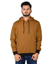 More & More Unisex Regular Cotton Fleece Hoodie — Brown — Thumbnail 1