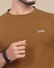 Men Pure Cotton Pockets T-shirt — Brown — Thumbnail 6