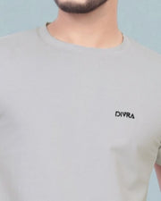 Men Henley Neck Pure Cotton Pockets T-shirt — Grey — Thumbnail 7