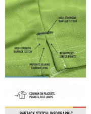 Men's Polo Collar Pockets T-Shirt — Green — Thumbnail 7