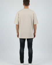 Men Organic Cotton Blend Pockets T-shirt — Beige — Thumbnail 7