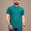 Men's Polo Collar T-Shirt — Teal
