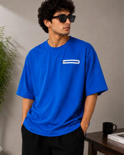 Men's Pure Cotton Pocket T-Shirt — Blue — Thumbnail 1
